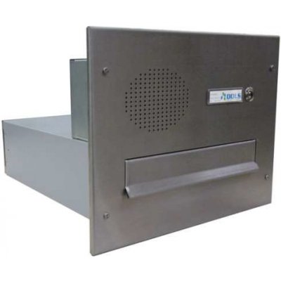 DOLS Poštovní schránka B-04 do sloupku + horní elektroschránka s 1x zvonkem a přípravou pro HM - NEREZ – Zboží Mobilmania