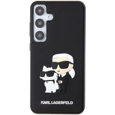 Karl Lagerfeld 3D Rubber Karl and Choupette Zadní Kryt pro Samsung Galaxy S24+ Black (57983119530)