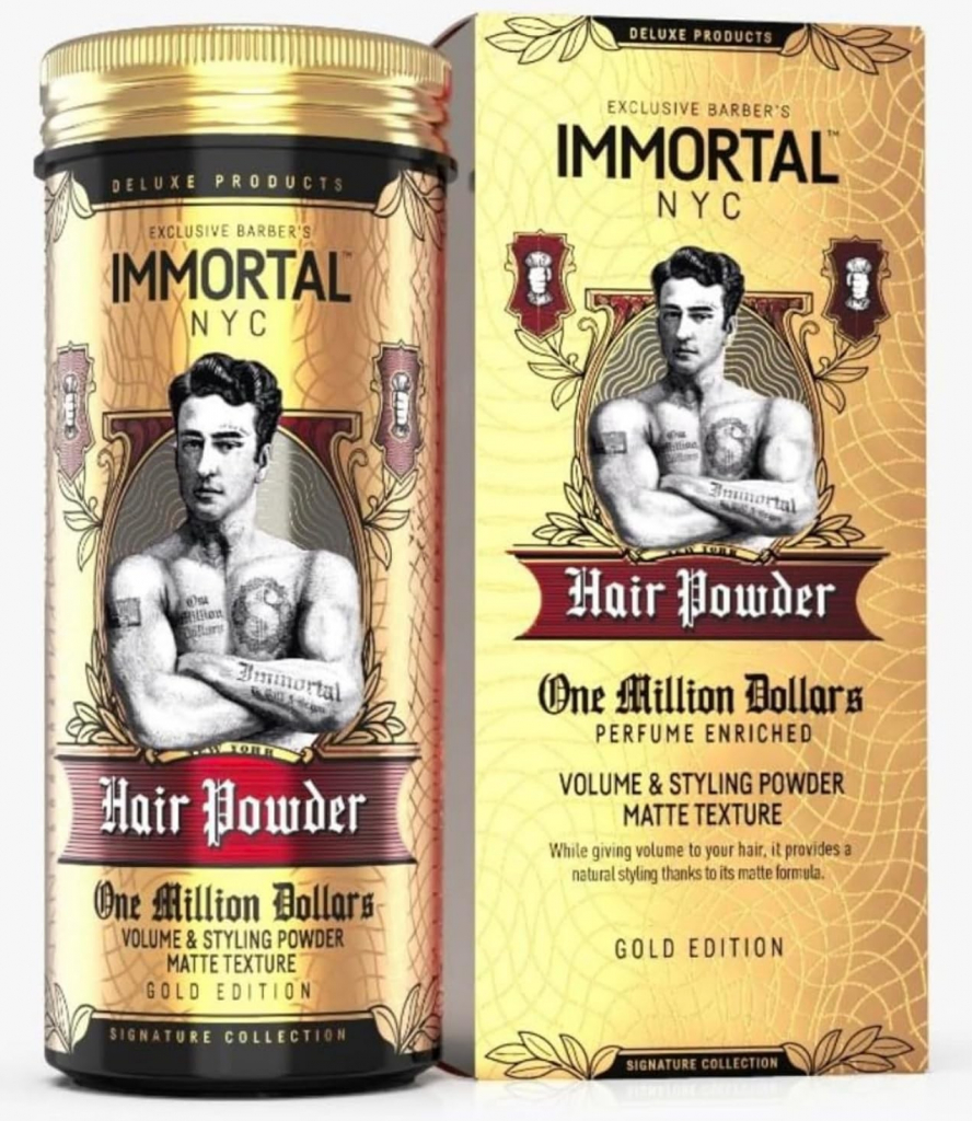 Immortal One Million Dollars Hair Powder stylingový pudr na vlasy 20 g