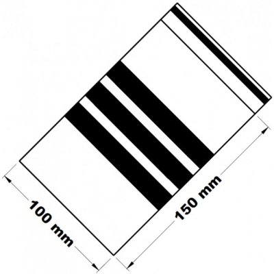 Rychlouzavírací sáček s popisovacím pruhem 10x15cm (1ks) – Zboží Mobilmania