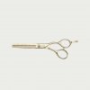 Kadeřnické nůžky Kyone efilační nůžky 680CCT Rose Gold Thinning Scissor 5,75″