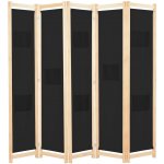 VidaXL Paraván 200 x 170 cm černý – Zboží Dáma