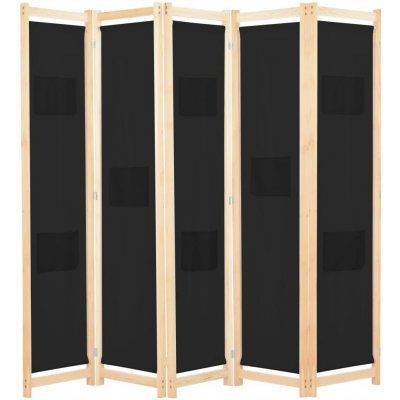 VidaXL Paraván 200 x 170 cm černý – Zboží Dáma