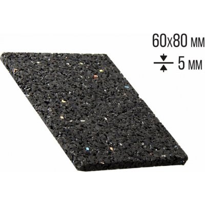 PryžovéPodložky.cz Vyrovnávací pryžová podložka 60×80×5 mm P0002 – Sleviste.cz