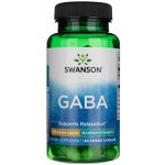 Swanson GABA Kyselina Gama Aminomáselná 750 mg 60 kapslí – Hledejceny.cz