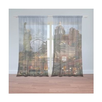 Sablio Záclony Las Vegas 4: 2ks 150x250cm – Hledejceny.cz