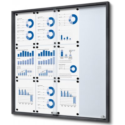 Jansen Display Interiérová vitrína 12 x A4 SLIM