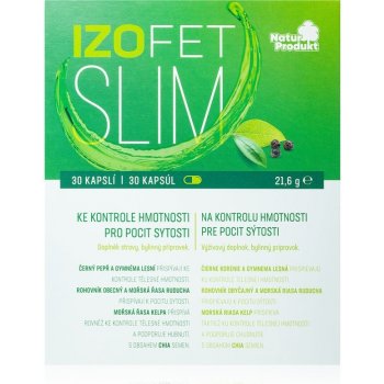Naturprodukt Izofet Slim kontrola hmotnosti 30 kapslí