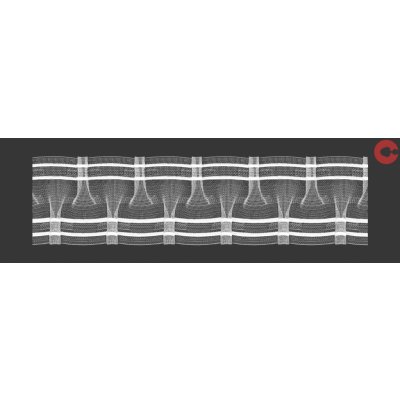 Kovovégarnýže.cz řasící stuha zdobný sklad, 7,5 cm, 1:1,5 Délka řasící stuhy: 13,00m – Zboží Mobilmania