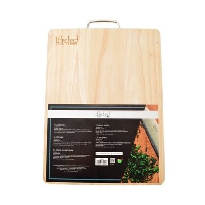 Prkénko na maso dřevo 33x48x2cm kovová ručka PERFECT – Sleviste.cz