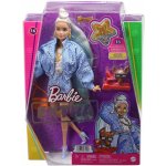 Barbie Extra Vzorovaná modrá sukně s bundou – Hledejceny.cz