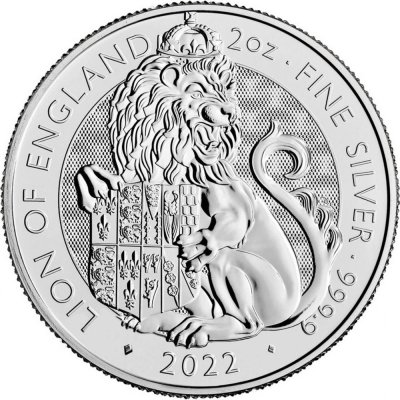 Royal Mint Stříbrná mince Lion of England Tudor Beasts 2022 2 oz – Zbozi.Blesk.cz