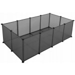 Feandrea Skládací ohrádka plastová šedá 143 x 46 x 73 cm – Hledejceny.cz