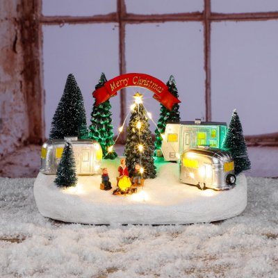 Haushalt International Osvětlená vánoční vesnička š 26 × h 18 × v 16 cm – Hledejceny.cz