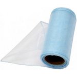 Organza 12 cm/ 9 m obšitá - modrá - ledová - 240022 – Sleviste.cz