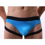 Sexy Elephant Modré slipy s pásky Oliveres – Zboží Dáma