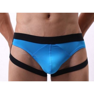 Sexy Elephant Modré slipy s pásky Oliveres – Zboží Dáma