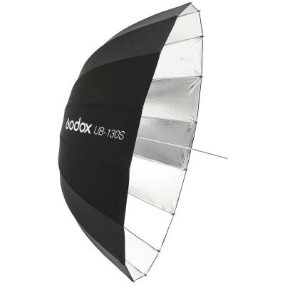 Godox Hluboký stříbrný parabolický deštník Godox UB-130S (130cm) – Sleviste.cz