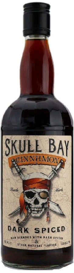 Skull Bay Dark Spiced Cinnamon 37,5% 0,7 l (holá láhev)