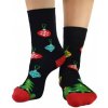 Noviti SB 060 U 08 vánoční koule dámské ponožky černá