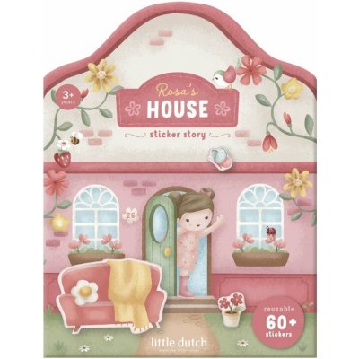 Little Doutch knížka se samolepkami dům rosa – Zboží Dáma