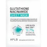 APLB Glutathione Niacinamide Sheet Mask Rozjasňující pleťová maska 1 ks 25 ml – Zboží Dáma