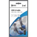 Emos SD7002 USB 2.0 A vidlice, 2m