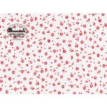 Soonrich látka na patchwork červené kytky na bílé ptw132 – Hledejceny.cz