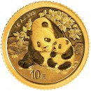 China Mint / Shanghai Mint Zlatá mince 10 Yuan China Panda 1 g
