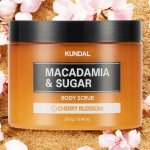 KUNDAL Macadamia & Sugar Body Scrub Cherry Blossom 550 ml – Zboží Dáma