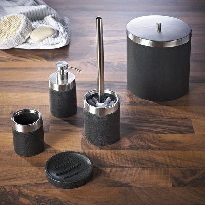 Sapho stone WC štětka na postavení, černá – Hledejceny.cz