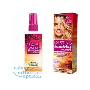 L'Oréal Casting Sunkiss Tropical postupně zesvětlující sprej pro tmavě hnědé až Blond vlasy 125 ml