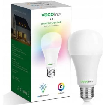 Vocolinc Smart žárovka L3 ColorLight, 850lm, E27, bílá, 2ks