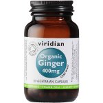 Viridian Organic Ginger 400 mg 90 kapslí – Hledejceny.cz