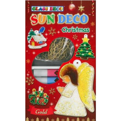 Barvy na sklo-Vánoční sada 6 barev 10,5 ml + 6 sklíček – Zboží Dáma