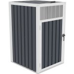 G21 Přístřešek na popelnice 240 l antracitový plechový 73 × 121 × 82 cm – HobbyKompas.cz