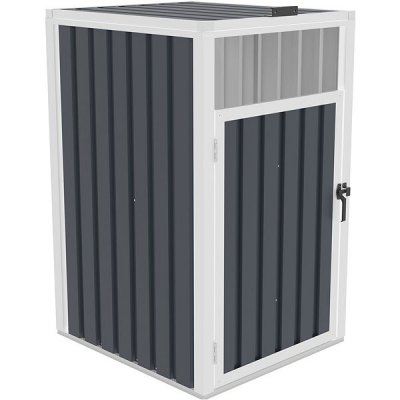 G21 Přístřešek na popelnice 240 l antracitový plechový 73 × 121 × 82 cm – HobbyKompas.cz
