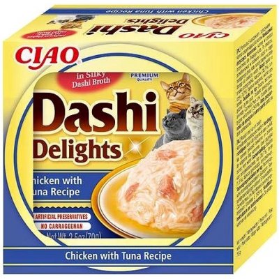 Inaba Ciao Dashi Delights kuře s tuňákem 70 g
