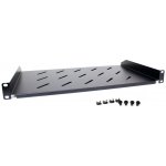 Getfort 19palcová univerzální police do racku 1U 170 mm černá – Zboží Živě