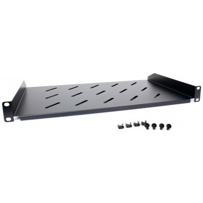 Getfort 19palcová univerzální police do racku 1U 170 mm černá – Zboží Živě