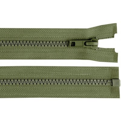 Kostěný zip šíře 5 mm délka 45 cm bundový 327 zelená – Zboží Dáma