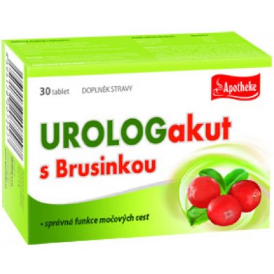 Apotheke Urologakut s brusinkou 30 tablet – Hledejceny.cz