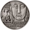 Sportovní medaile Česká mincovna Stříbrná medaile Slavné nevěsty Kateřina z Poděbrad stand 42 g