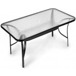 MultiGarden SC-094 Zahradní stůl skleněný Wave 140x80 cm, černý – Hledejceny.cz