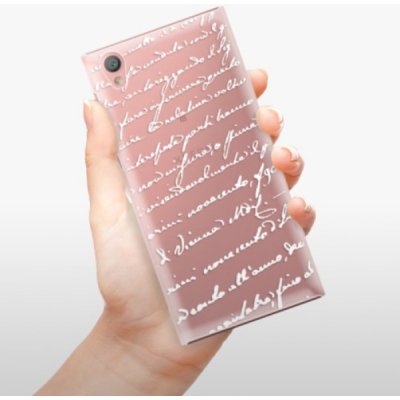 Pouzdro iSaprio - Handwriting 01 Sony Xperia L1 bílé – Zboží Mobilmania