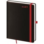 Helma Black Red B6 týdenní 2027 černý – Zboží Živě