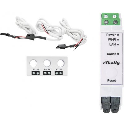 Shelly PRO 3EM-3CT63/ Elektroměr / 1xRJ45 / paměť 16MB / WiFi / Bluetooth. (SHELLY-PRO-3EM-3CT63) – Sleviste.cz