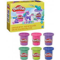 Hasbro Play-Doh Zářivá kolekce 6 kelímků