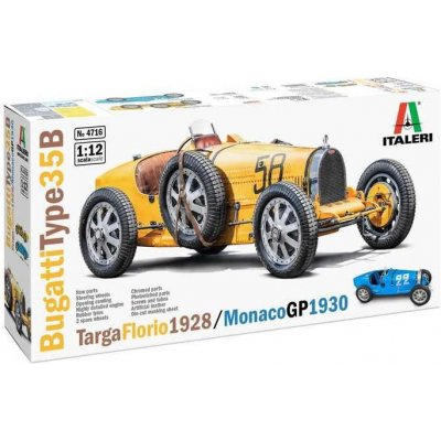 ITALERI Model Kit auto 4716 Bugatti T35B Targa F./GP Monaco 1:12 – Zbozi.Blesk.cz