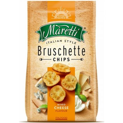 Bruschetta Maretti Bruschette chips Směs sýrů 70 g – Hledejceny.cz